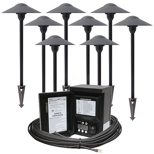 Led Landscape Lighting Kits
 Outdoor LED landscape lighting path kit 8 path lights