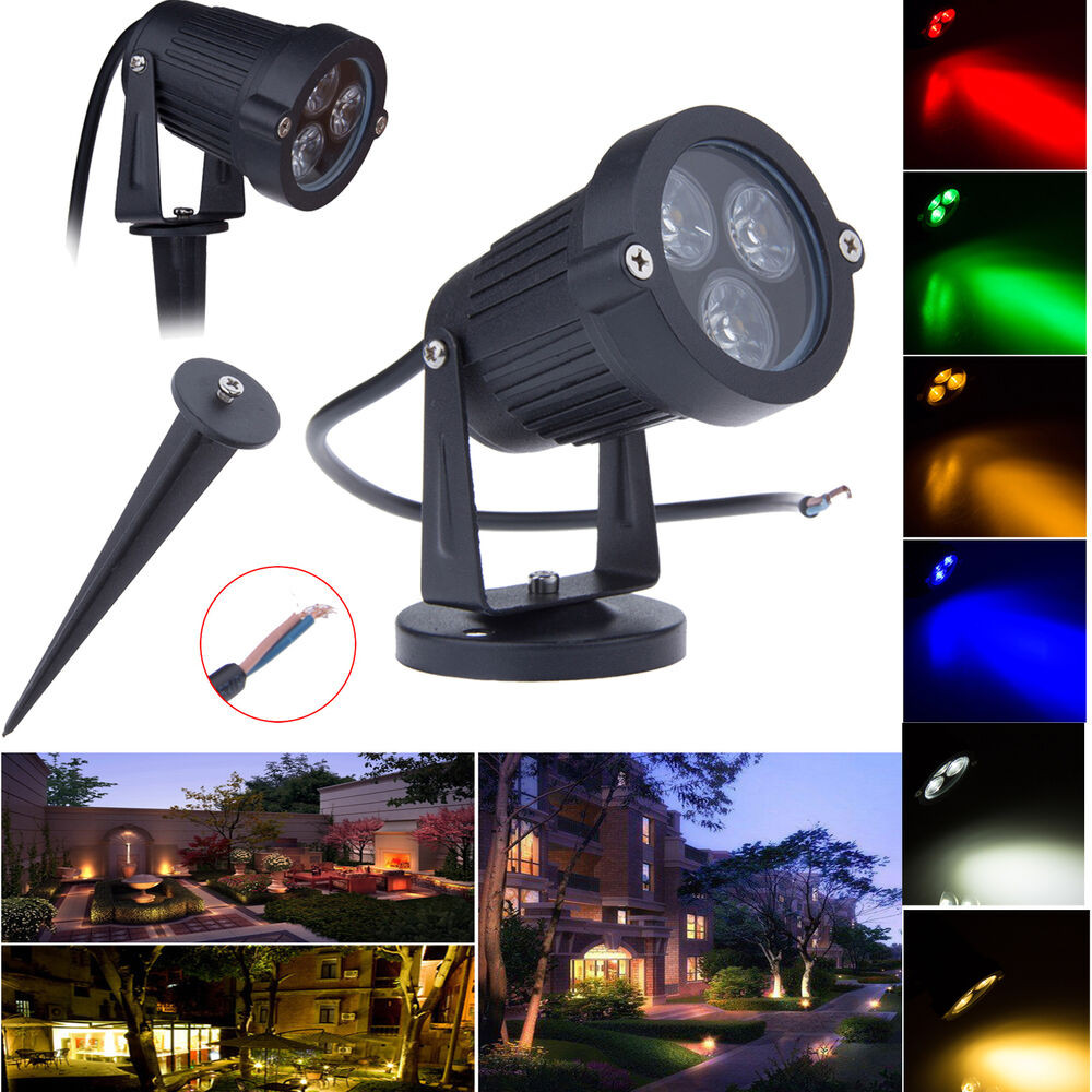 Led Landscape Spot Light
 9W 3 LED Outdoor Landscape Garden Lawn Tree Flood Spot