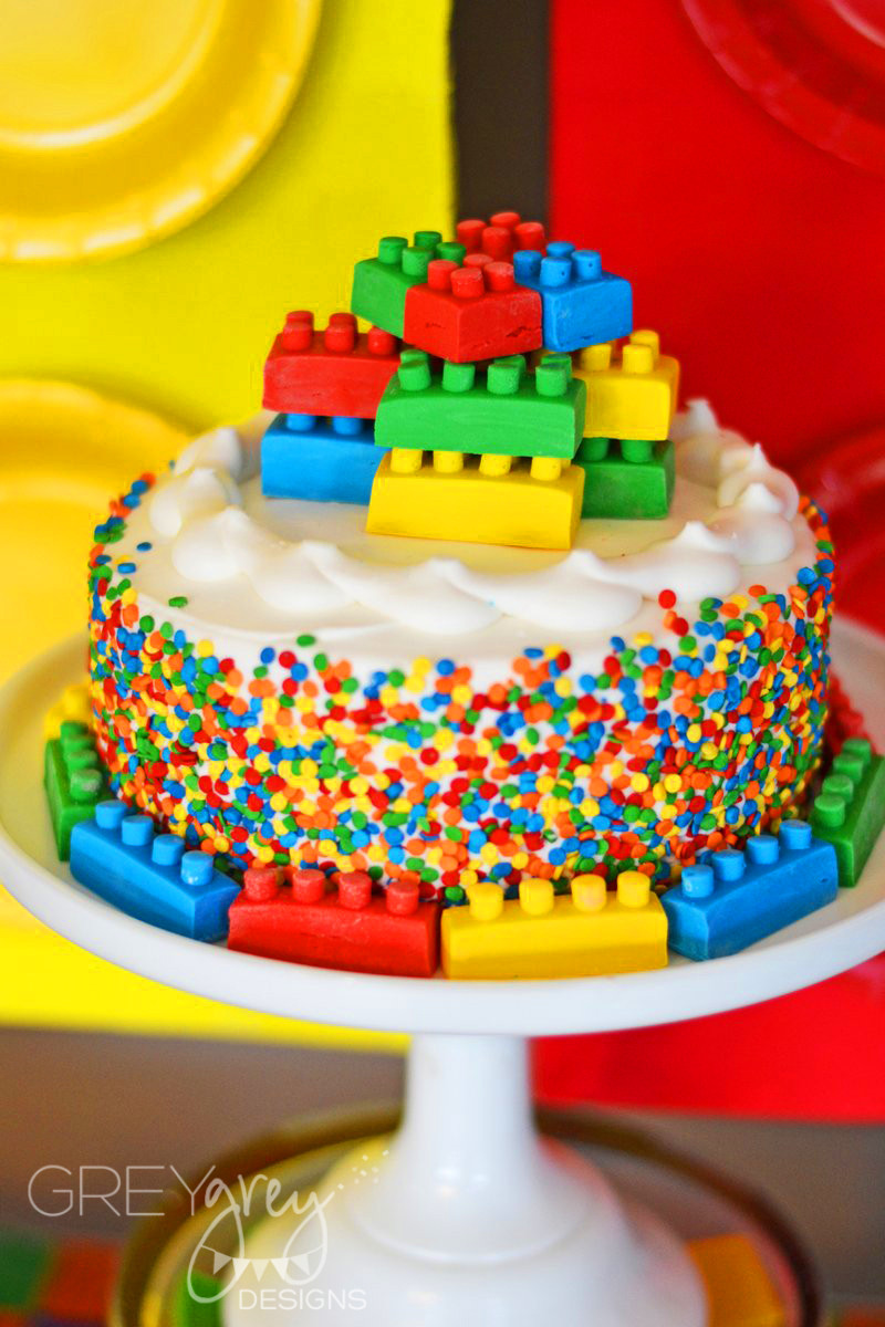 Lego Birthday Cake Ideas
 GreyGrey Designs My Parties Lego Party