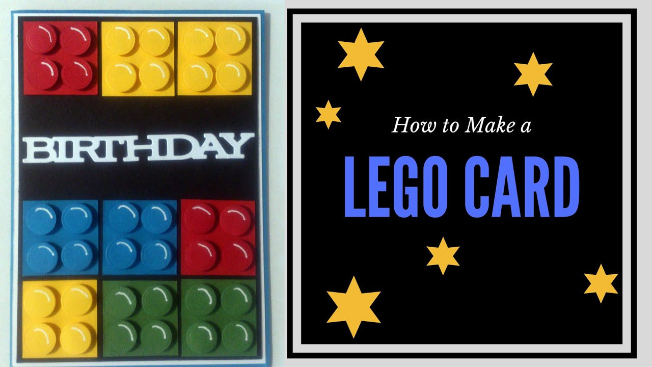 Lego Birthday Card
 How to Make a Lego Birthday Card