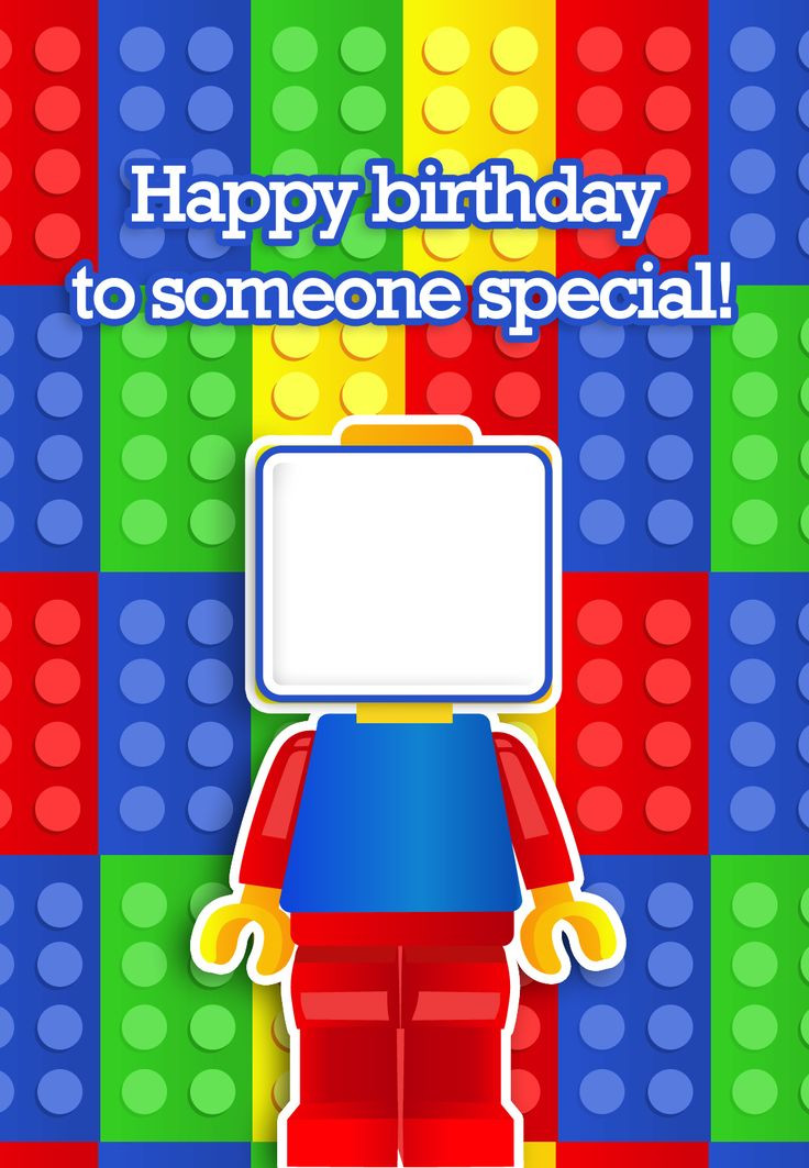 Lego Birthday Card
 7 Best of LEGO Birthday Printable Cards To Color