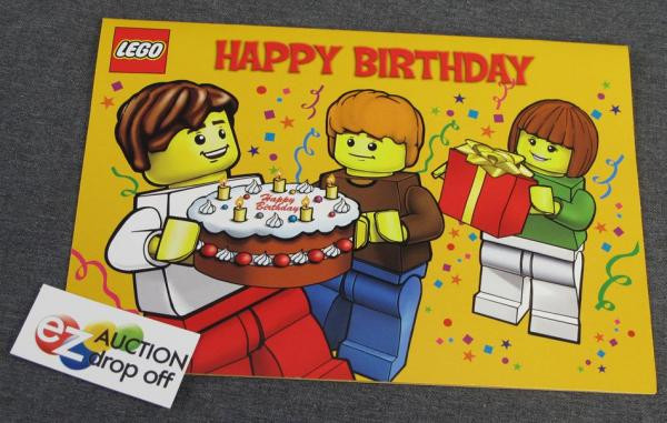 Lego Birthday Card
 New LEGO MiniFig Happy Birthday CARD Blank Inside 2010