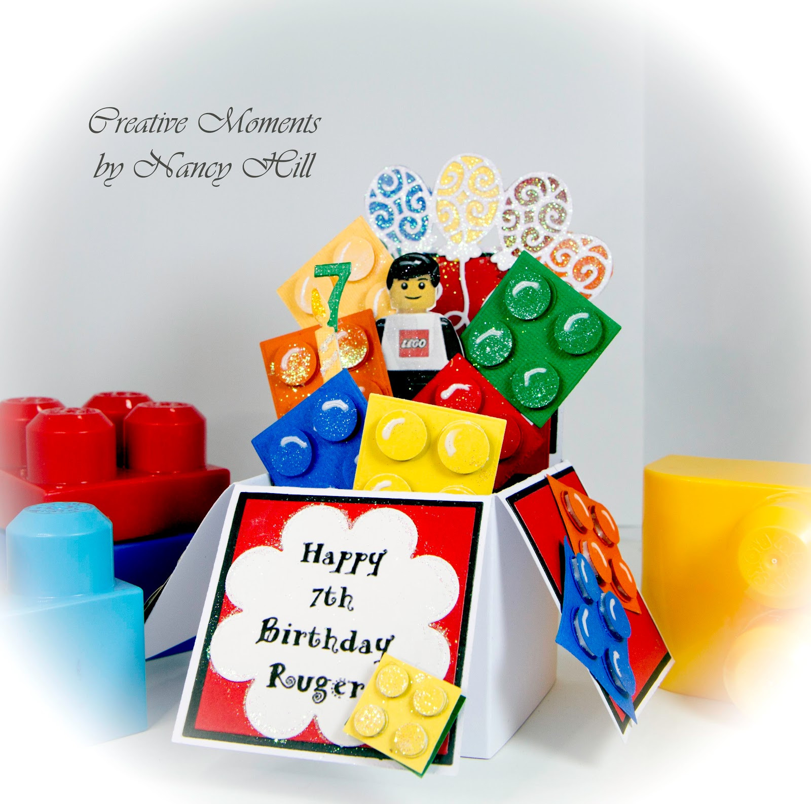 Lego Birthday Card
 Creative Moments by Nancy Hill Lego Birthday Card