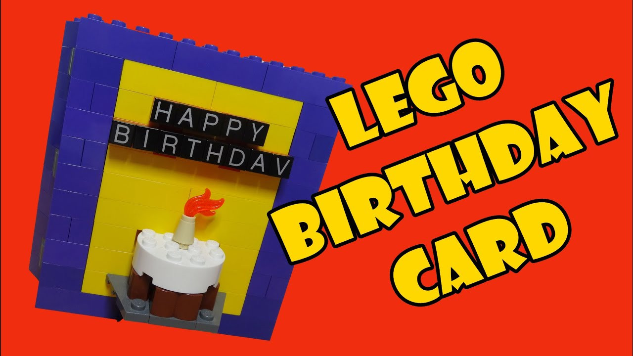 Lego Birthday Card
 Lego Light Up 3D Birthday Card