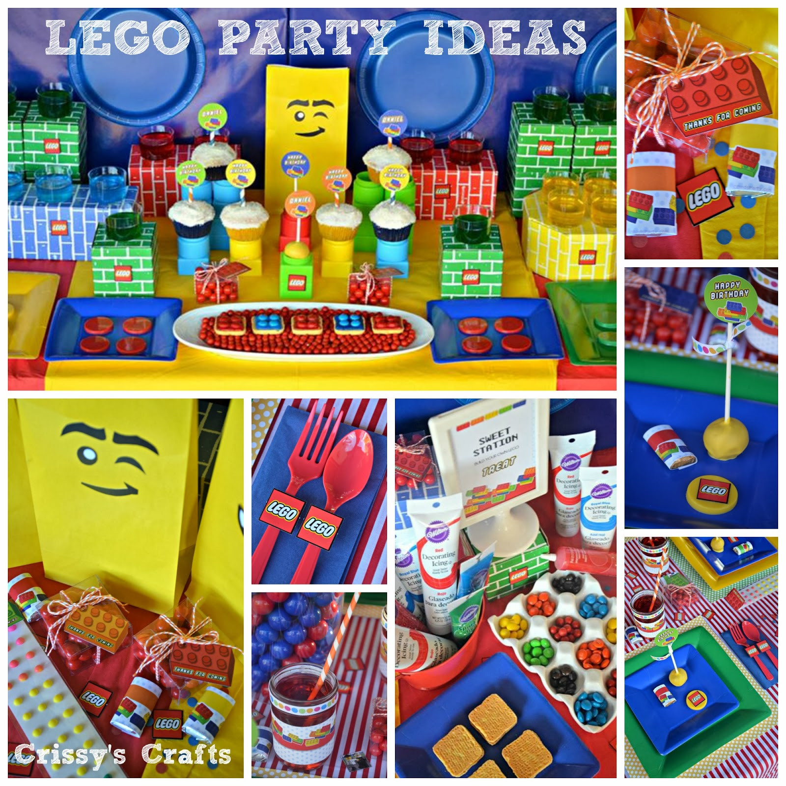 Lego Birthday Party Kit
 Crissy s Crafts Lego Party Favor Ideas & Blog Hop