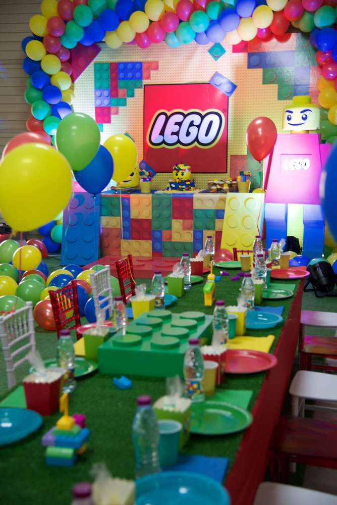 Lego Birthday Party Supplies
 Legos Birthday Party Ideas 1 of 49