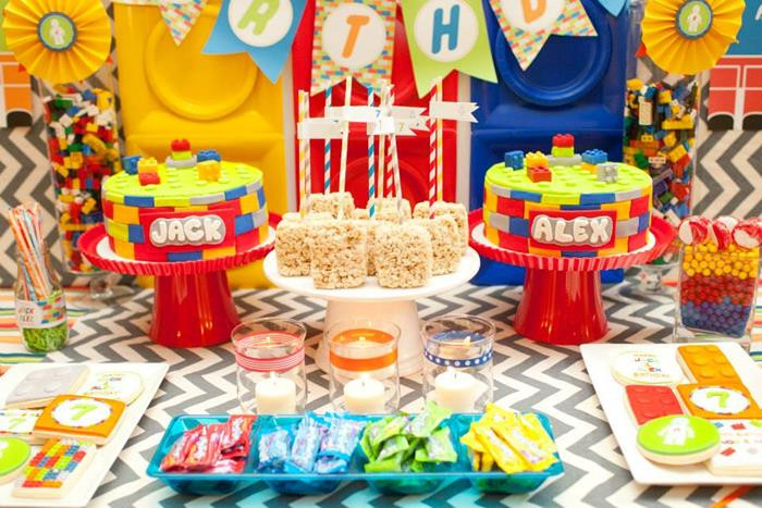 Lego Birthday Party Supplies
 Kara s Party Ideas Twins Lego Party Planning Ideas
