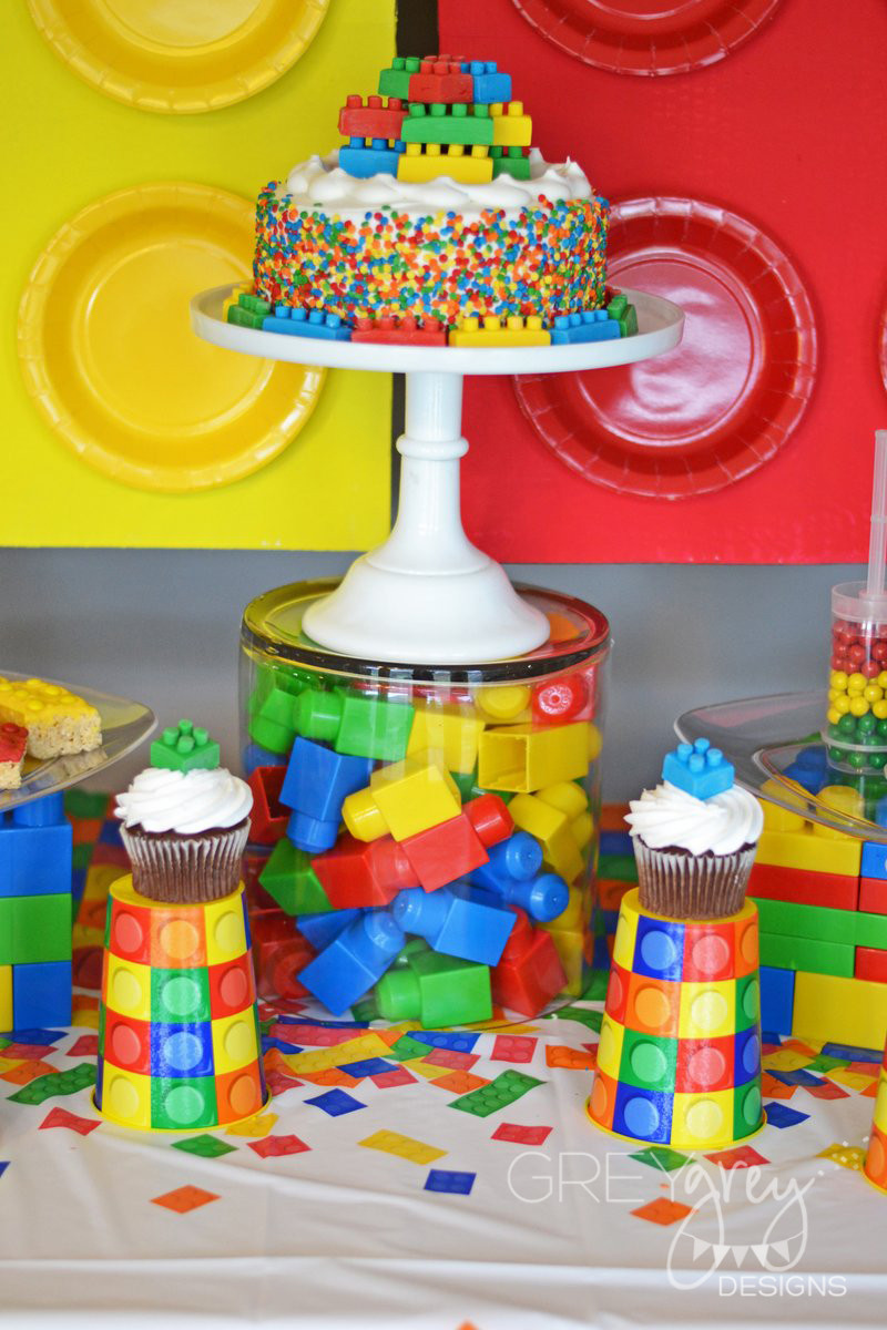 Lego Birthday Party Supplies
 GreyGrey Designs My Parties Lego Party