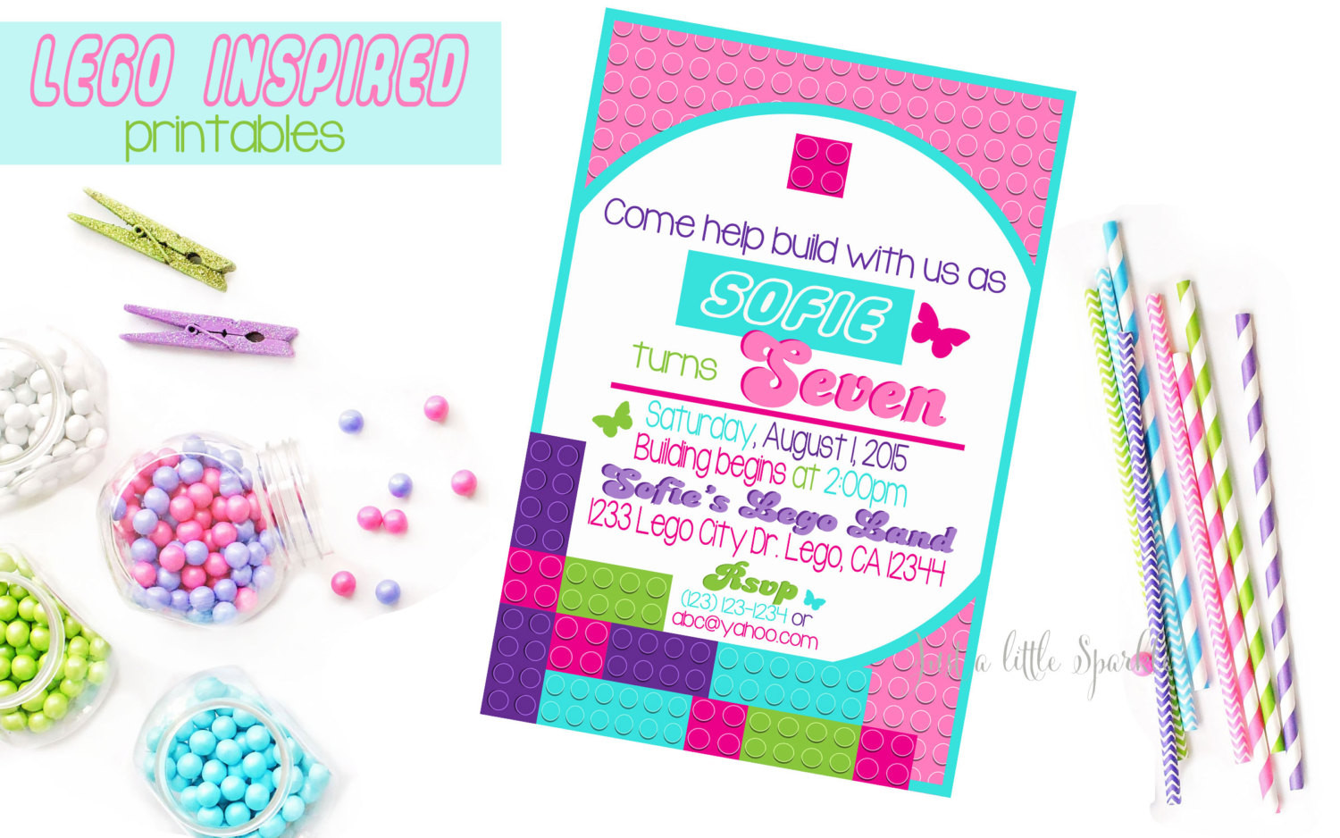 Lego Friends Birthday Invitations
 Lego Friends Birthday Invitation Printable by