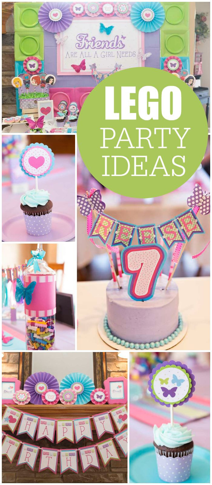 Lego Friends Birthday Party Supplies
 You have to see this fun and colorful Lego Friends party