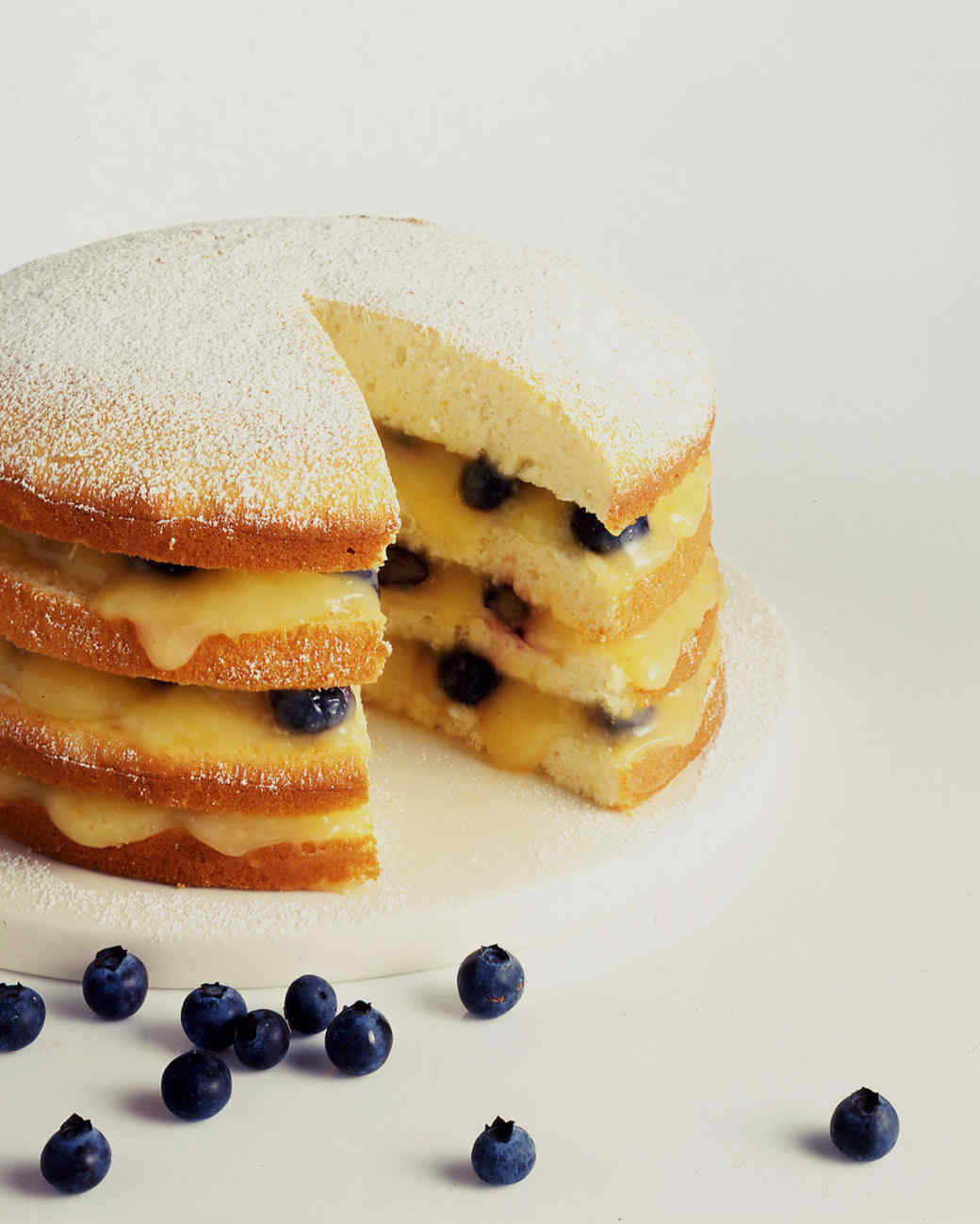 Lemon Cake Recipe Martha Stewart
 Lemon Layer Cake with Curd and Blueberries Recipe