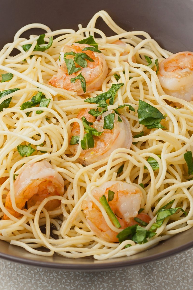 Lemon Pasta With Shrimp
 Lemon Pasta with Roasted Shrimp