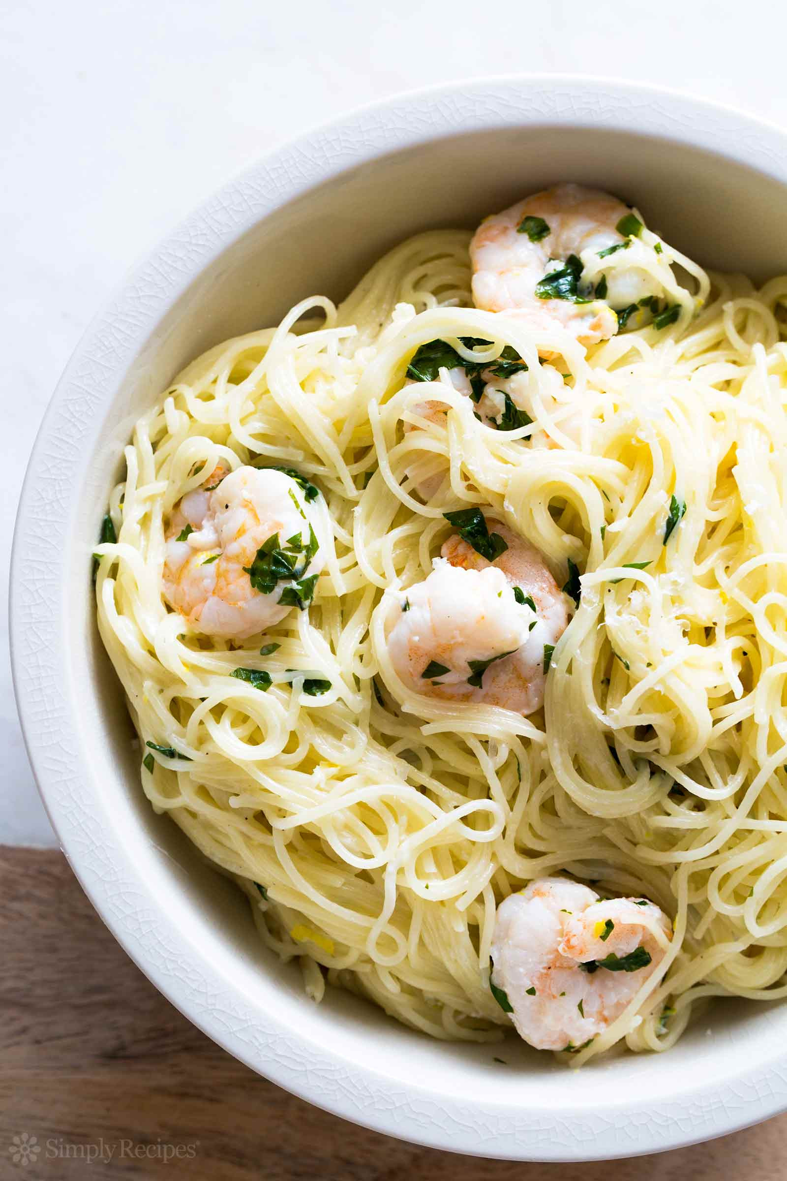 Lemon Pasta With Shrimp
 Angel Hair Pasta with Shrimp and Parmesan Lemon Cream