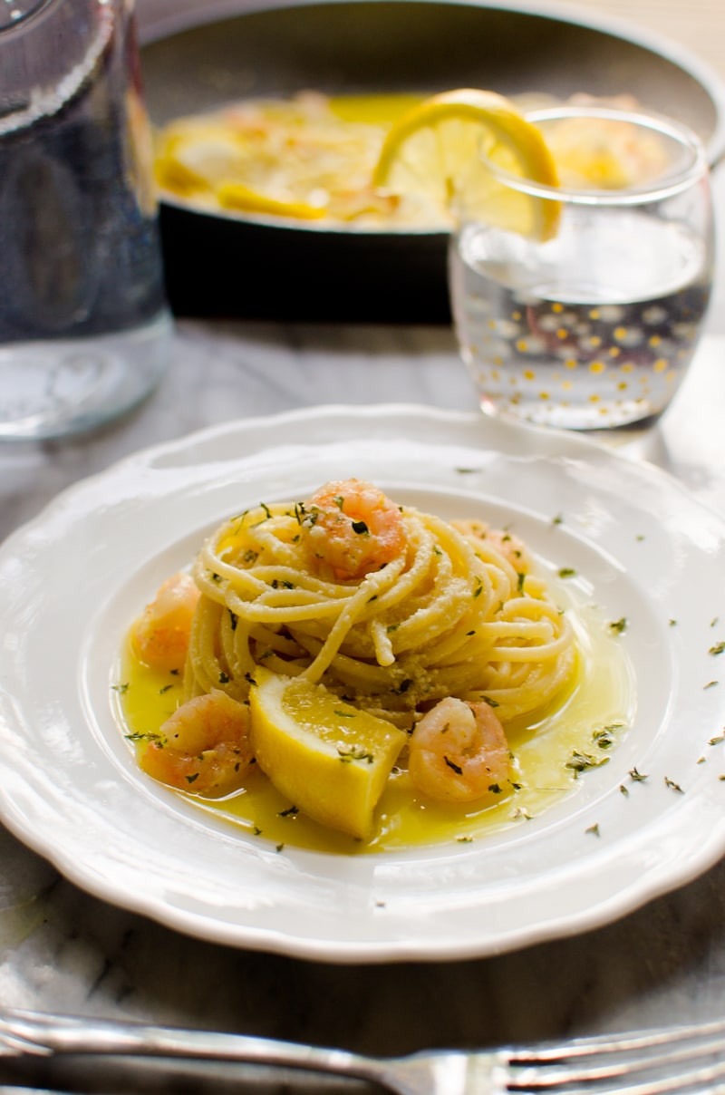 Lemon Pasta With Shrimp
 Lemon Spaghetti with Shrimp A Grande Life