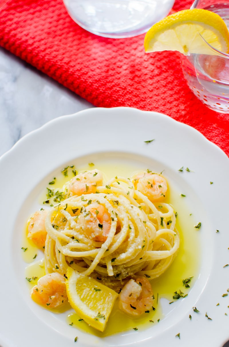 Lemon Pasta With Shrimp
 Lemon Spaghetti with Shrimp A Grande Life