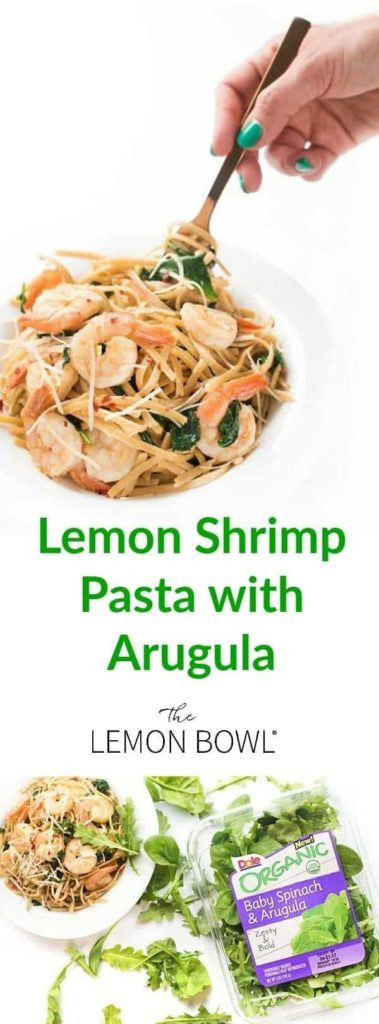 Lemon Pasta With Shrimp
 Lemon Shrimp Pasta with Arugula The Lemon Bowl