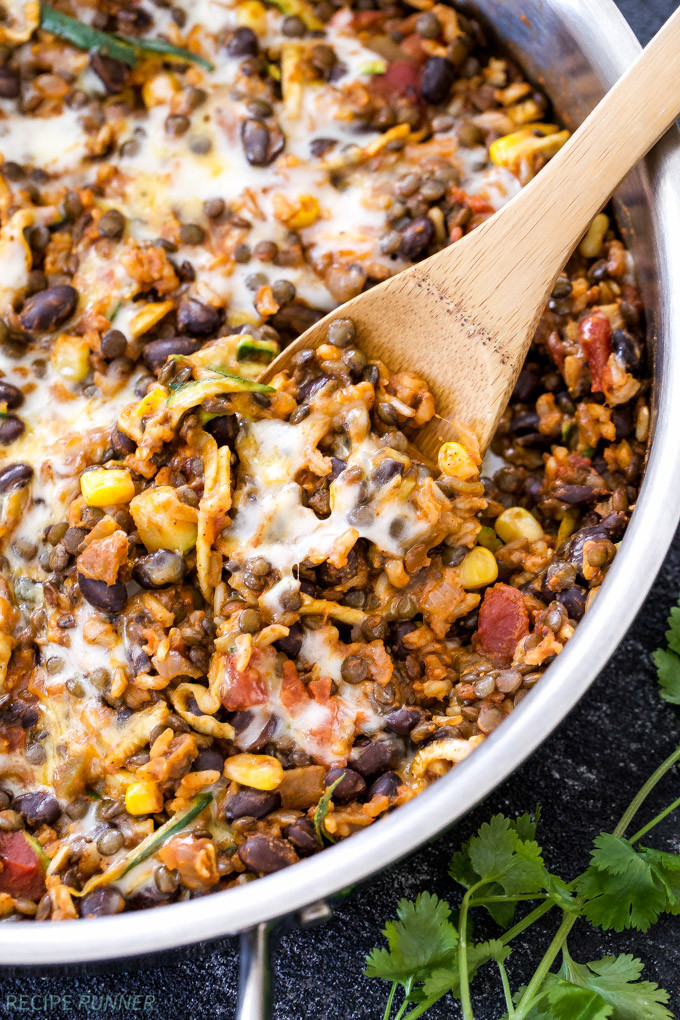 Lentil And Rice Recipes
 e Pot Cheesy Mexican Lentils Black Beans and Rice