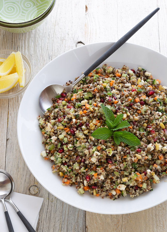 Lentil Quinoa Salad
 Mediterranean Lentil Quinoa Salad