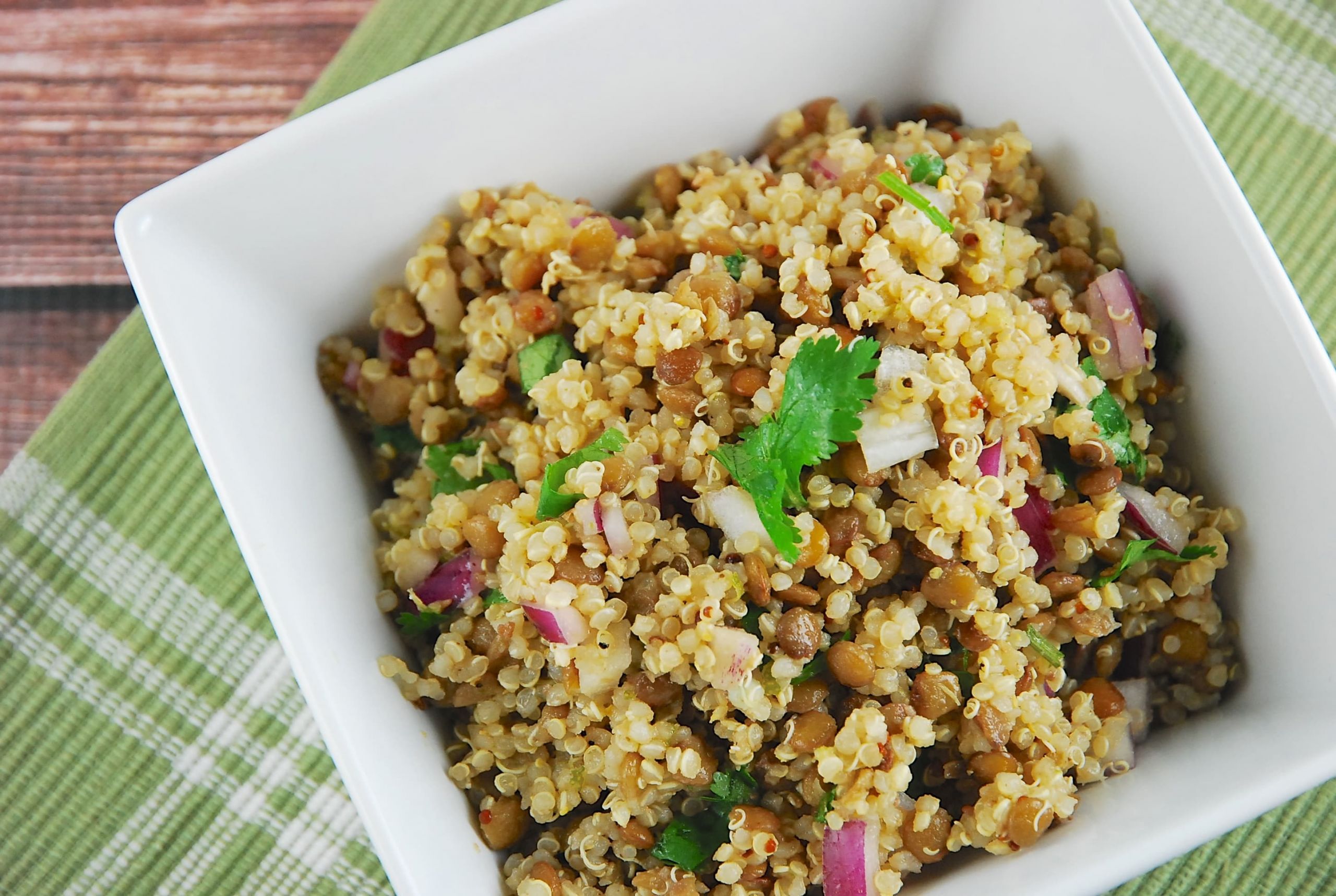 Lentil Quinoa Salad
 Quinoa and Lentil Salad Recipe 3 Points LaaLoosh