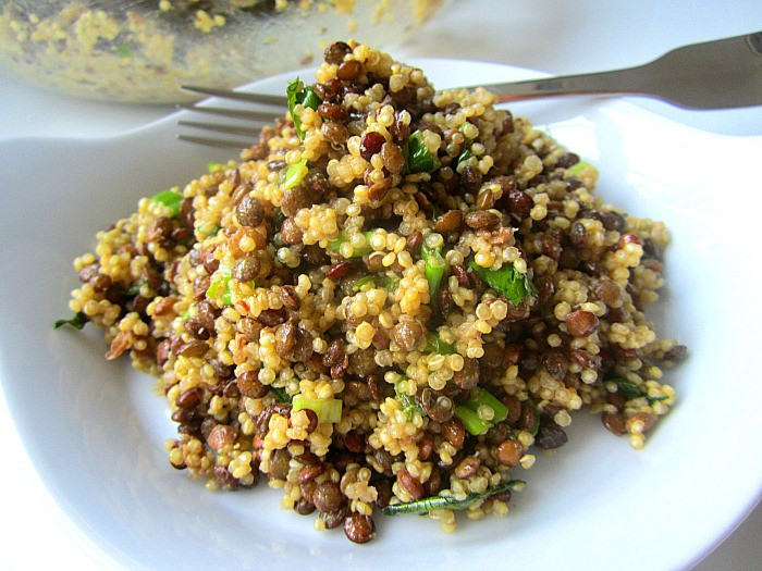 Lentil Quinoa Salad
 Lentil & Quinoa Salad