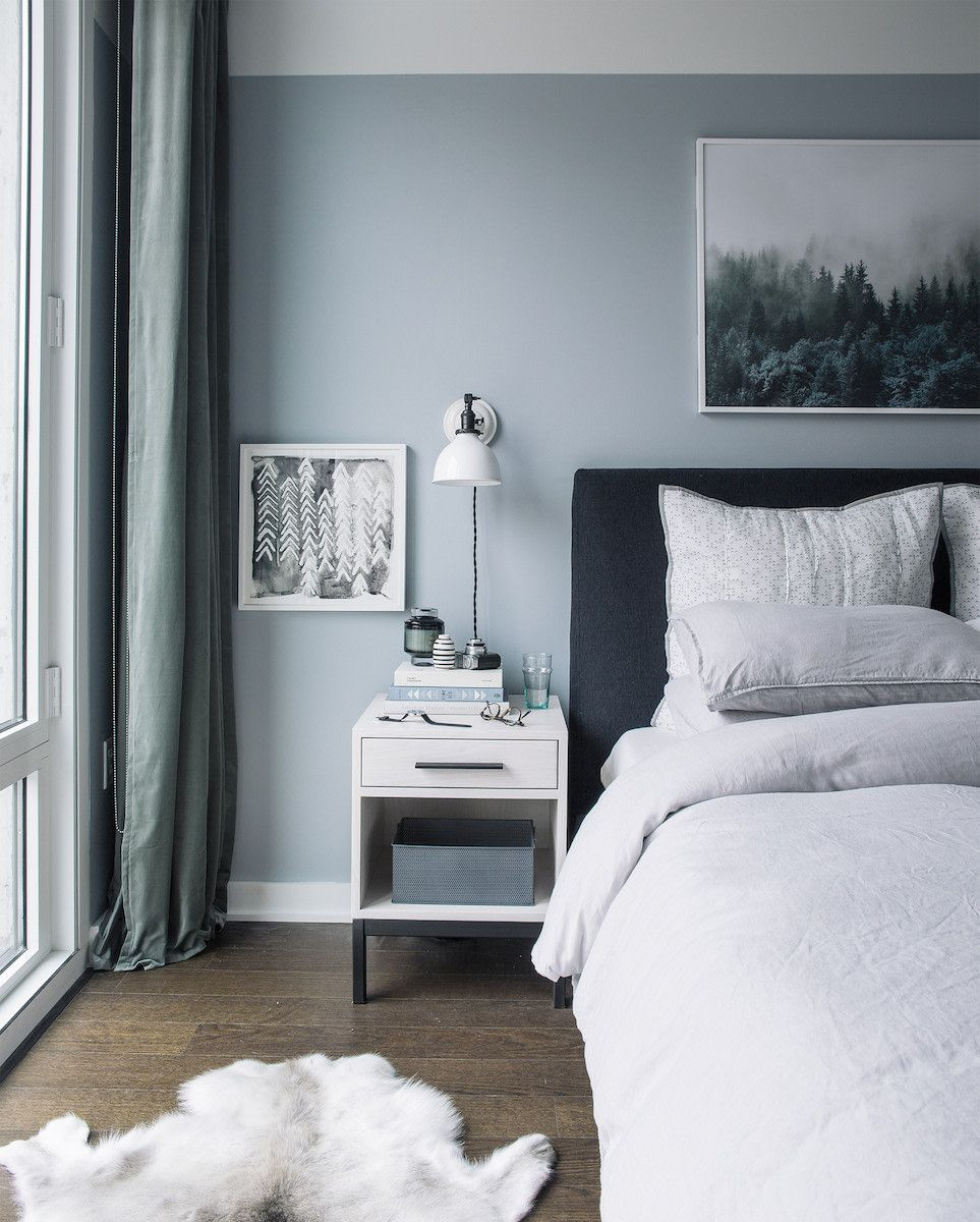 Light Blue Paint For Bedroom
 A light gray blue paint color is an easy way to mimic the