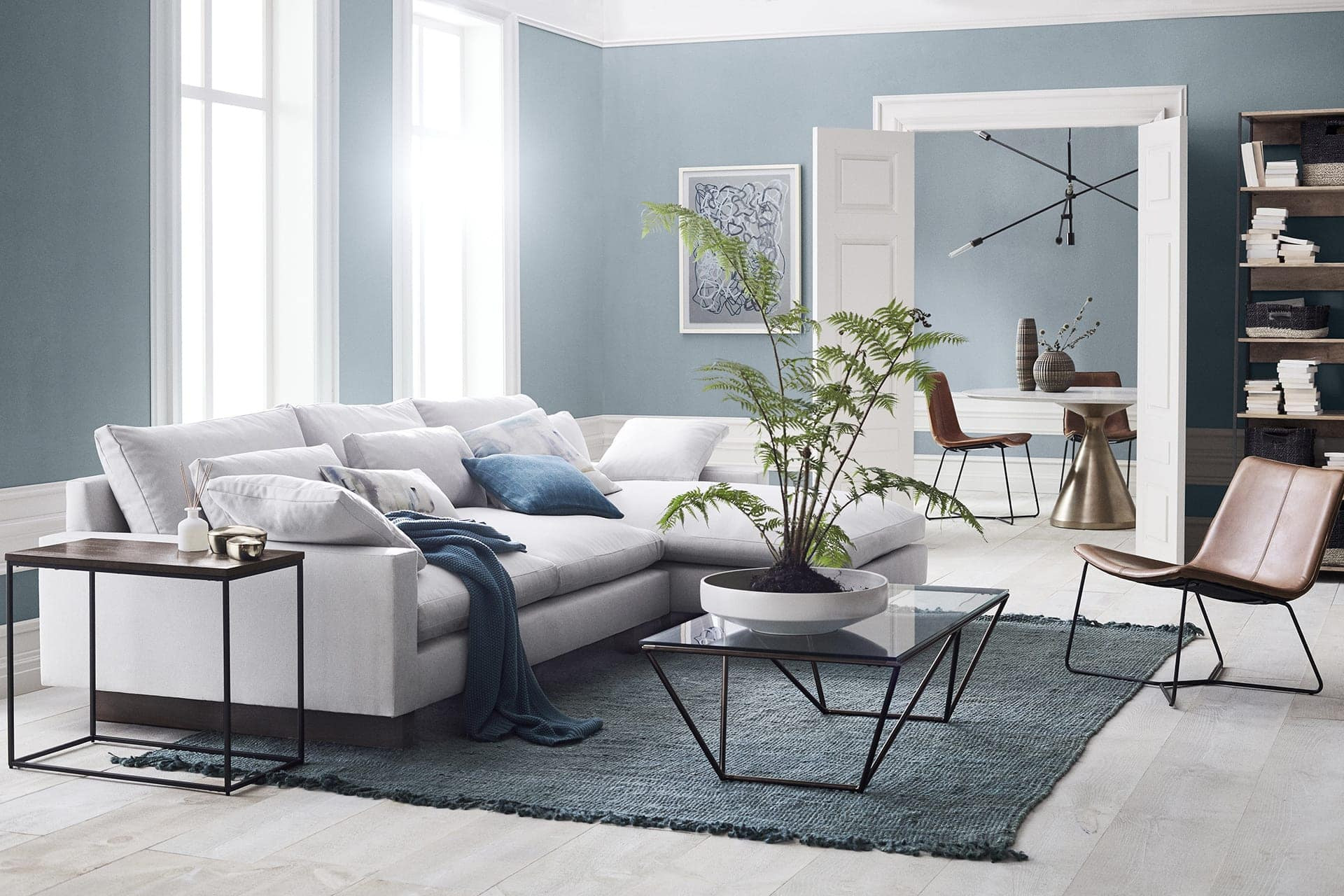 Light Blue Walls Living Room
 8 Steps to the Best Living Room Furniture Layout TLC