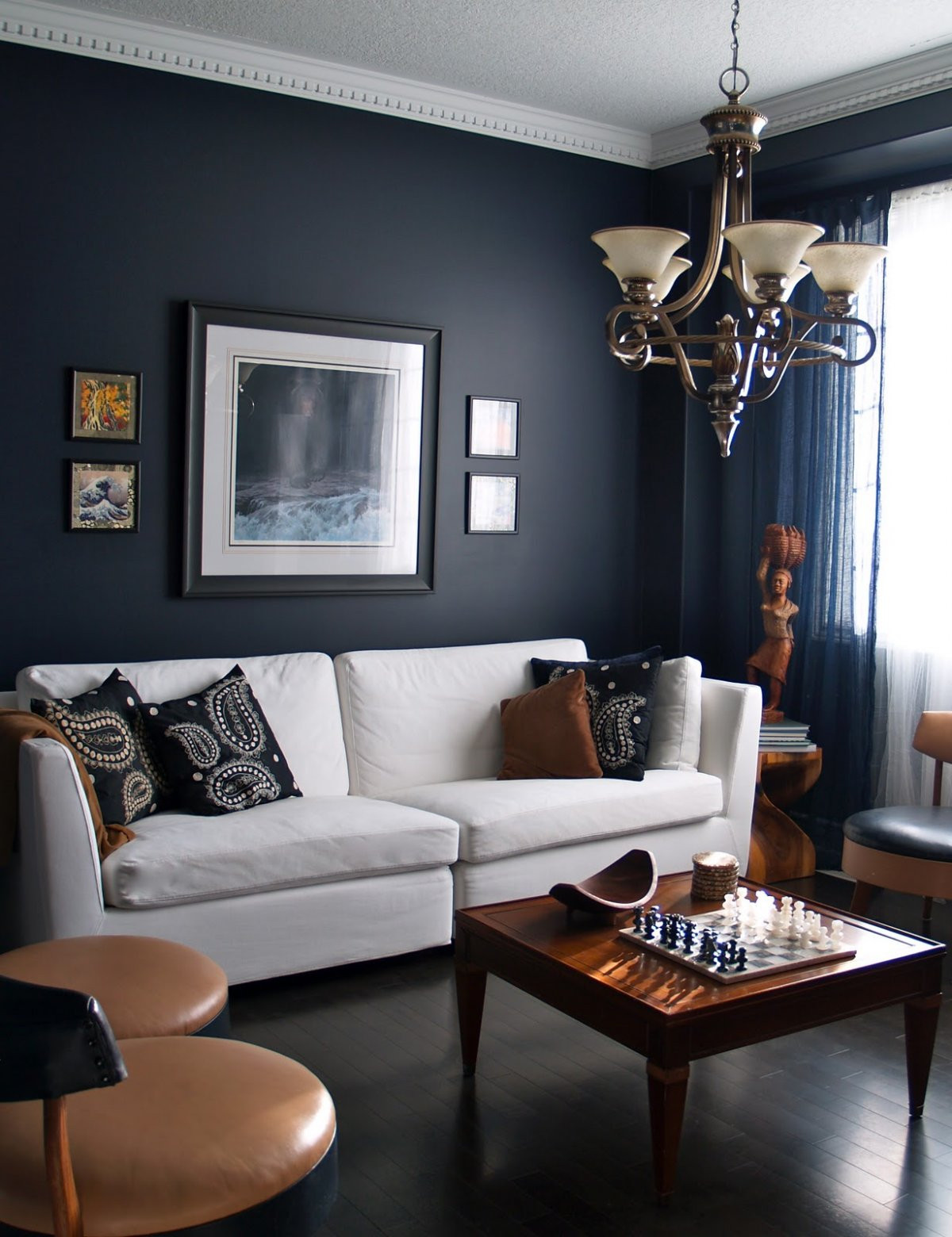 Light Blue Walls Living Room
 15 Beautiful Dark Blue Wall Design Ideas