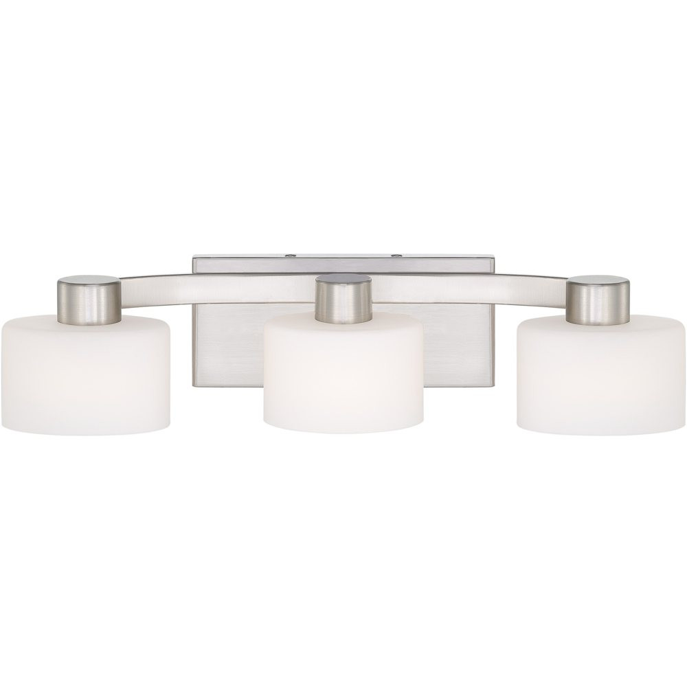 Light Fixture For Bathroom Vanity
 Quoizel TU8603BN Tatum 3 Light Bath Fixture Brushed