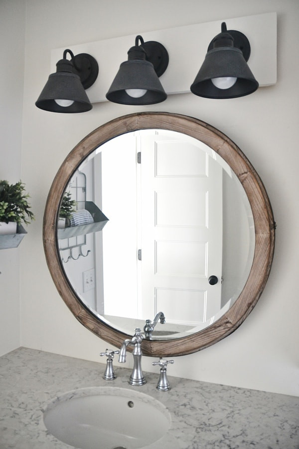 Light Fixtures Bathroom Vanity
 DIY Farmhouse Bathroom Vanity Light Fixture Liz Marie Blog