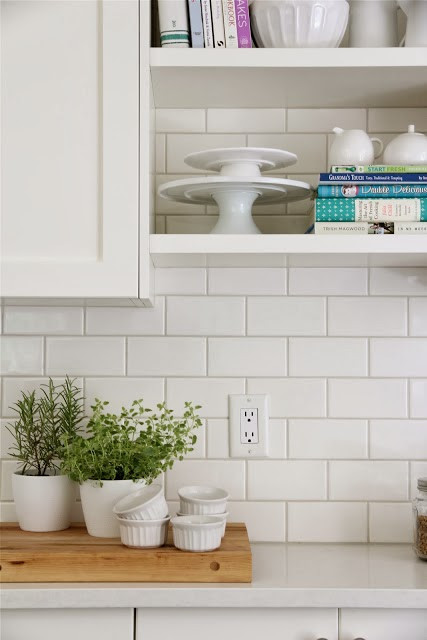 Light Gray Subway Tile Kitchen
 An Urban Cottage White vs Gray Grout