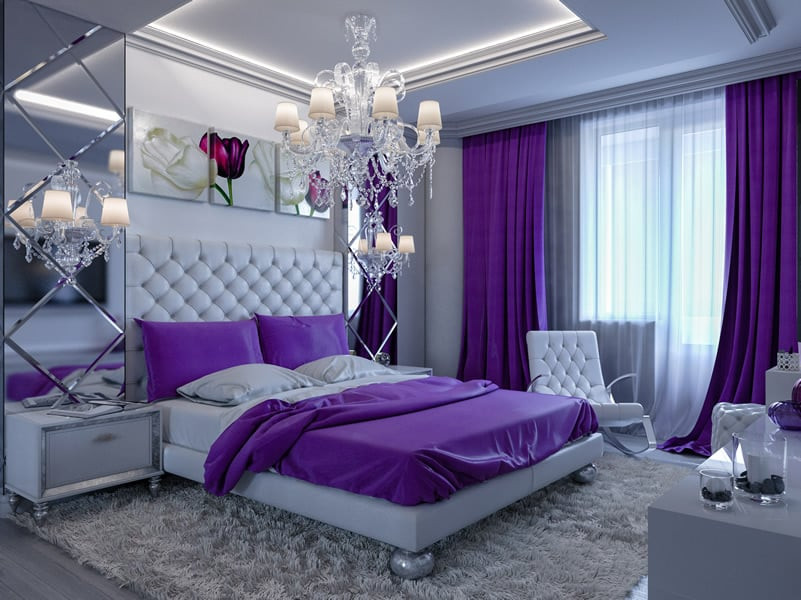 Light Purple Bedroom
 25 Purple Bedroom Designs and Decor Designing Idea
