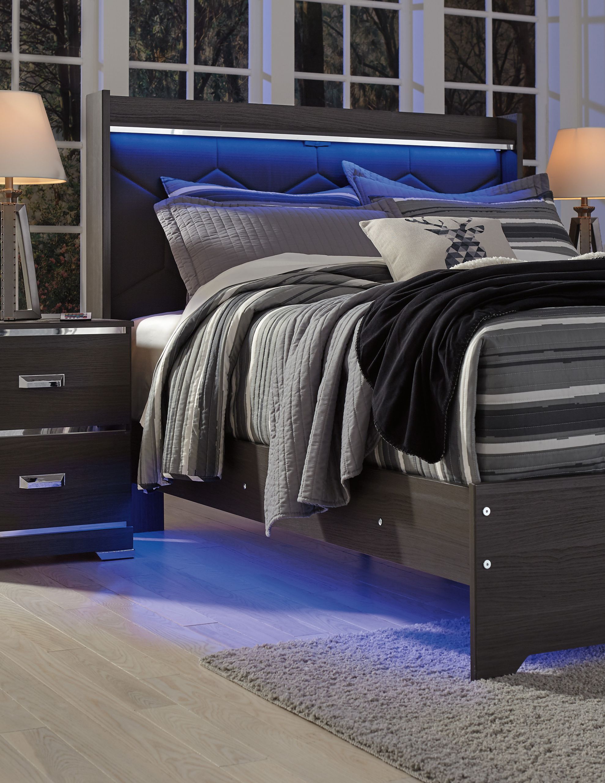 Lighted Headboard Bedroom Set
 LED Light Bed Bedroom Set – Beds to Go