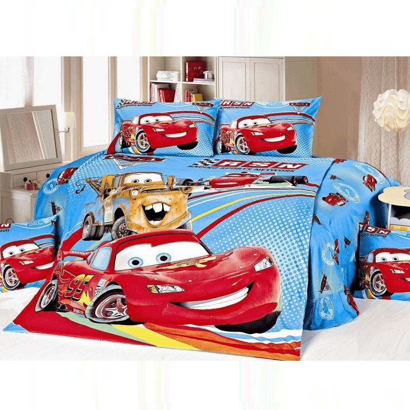 Lightning Mcqueen Bedroom Sets
 Lightning McQueen Luxury Bedding Set Thurfy