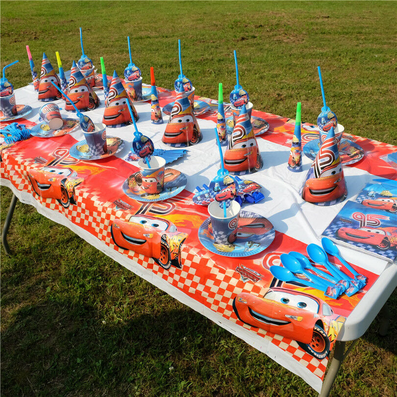 Lightning Mcqueen Birthday Party
 Lightning Mcqueen Cars Theme Kid Birthday Party Supplies