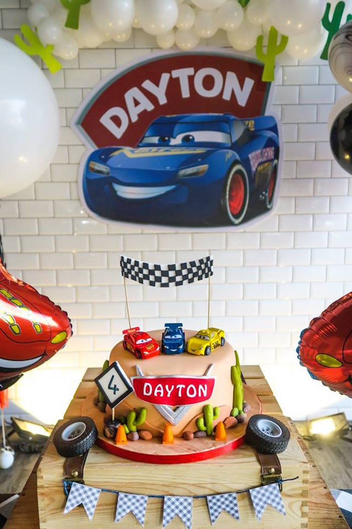 Lightning Mcqueen Birthday Party
 Kara s Party Ideas Lightning McQueen Cars Birthday Party