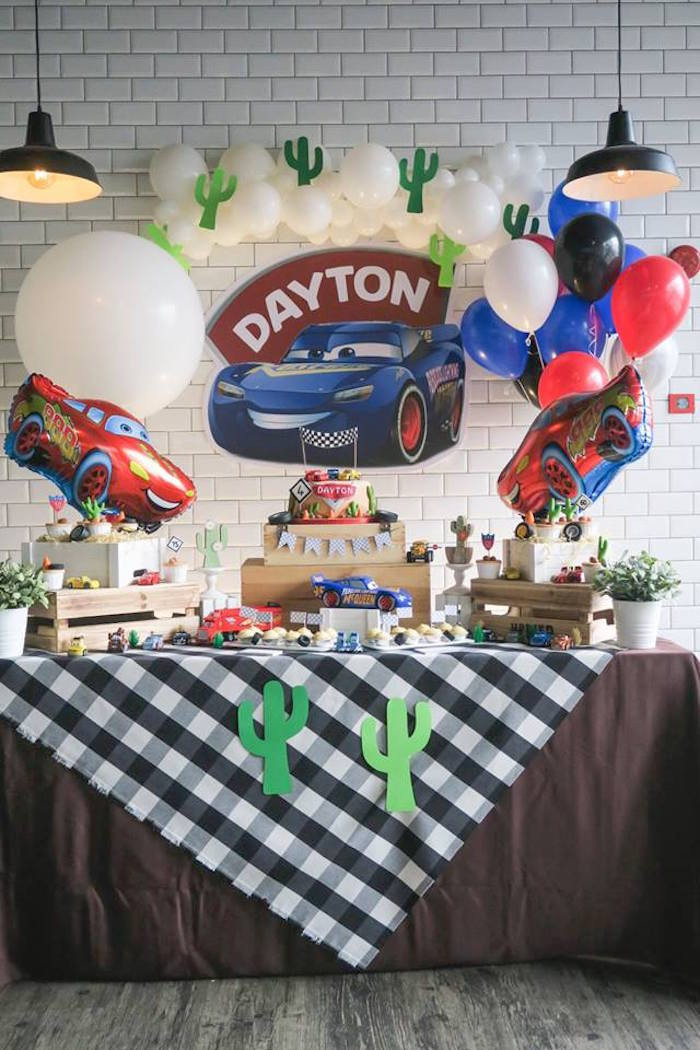 Lightning Mcqueen Birthday Party
 Kara s Party Ideas Lightning McQueen Cars Birthday Party