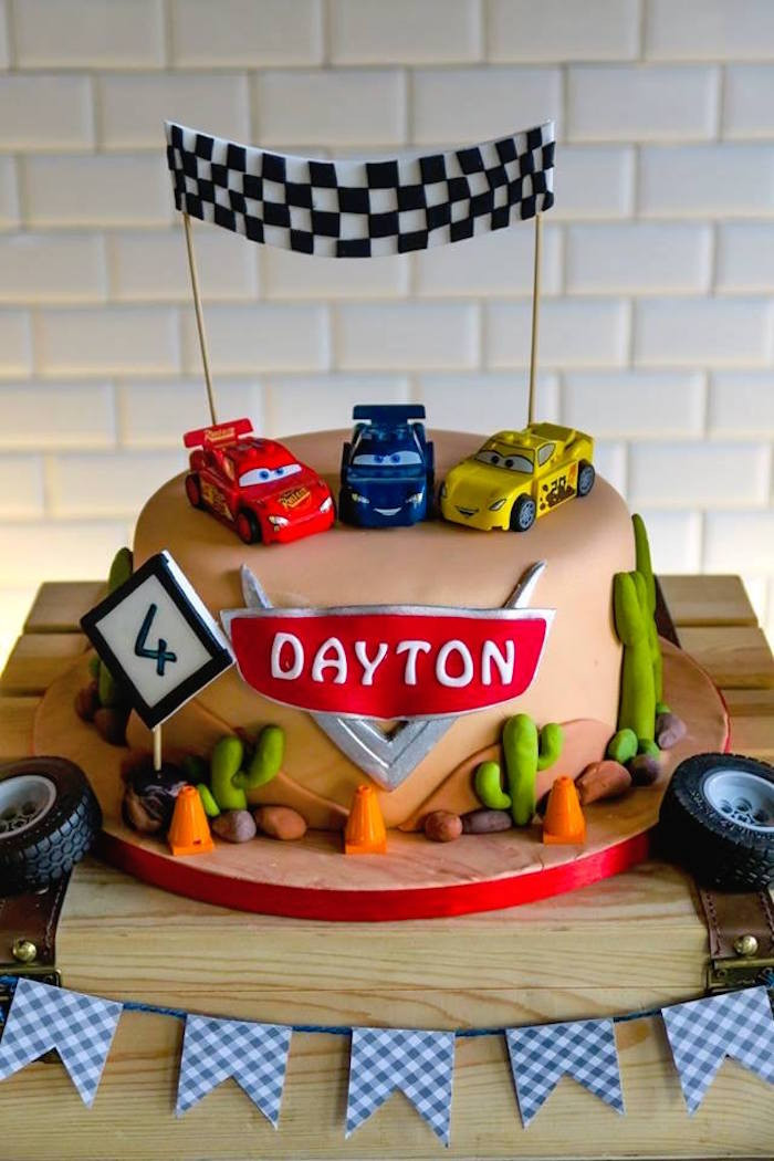 Lightning Mcqueen Birthday Party
 Kara s Party Ideas Lightning McQueen Cars Birthday Party