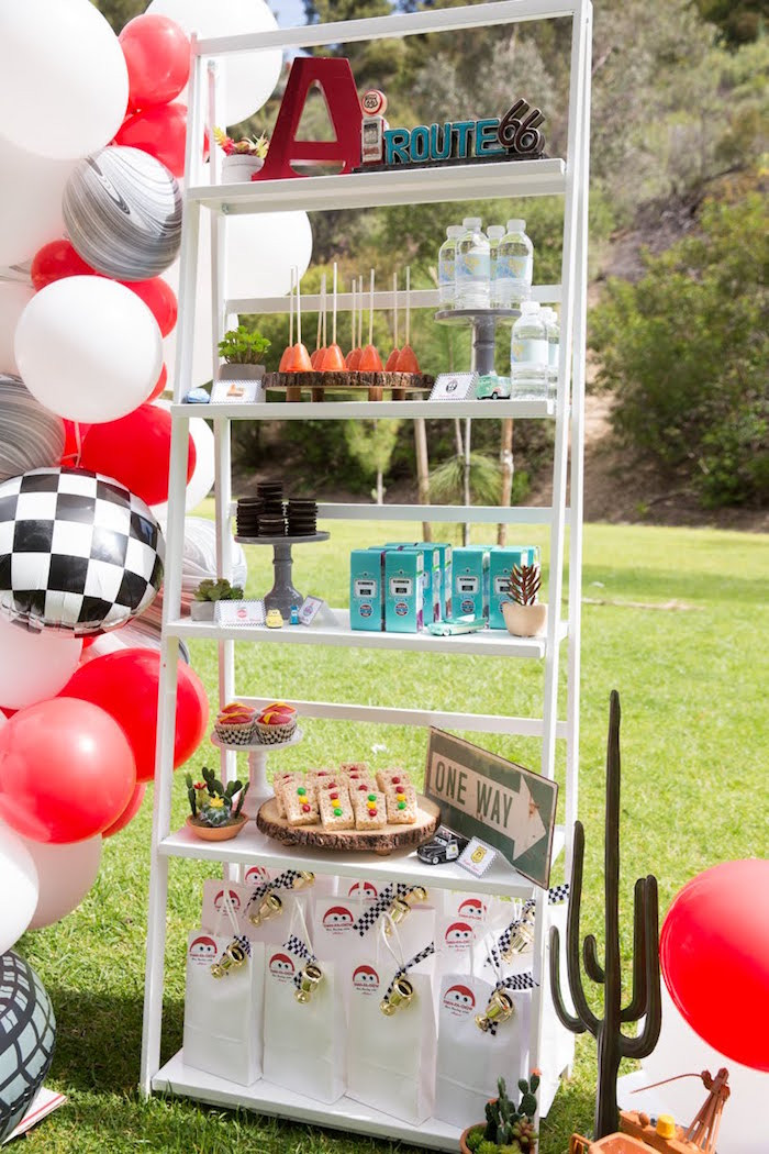 Lightning Mcqueen Birthday Party
 Kara s Party Ideas Lightning McQueen Ka Chow Birthday