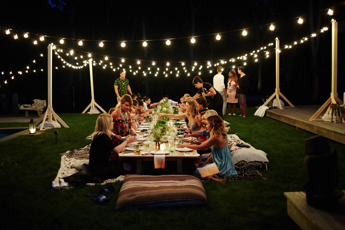 Lights For Backyard Party
 Outdoor dinner party lights Video and s