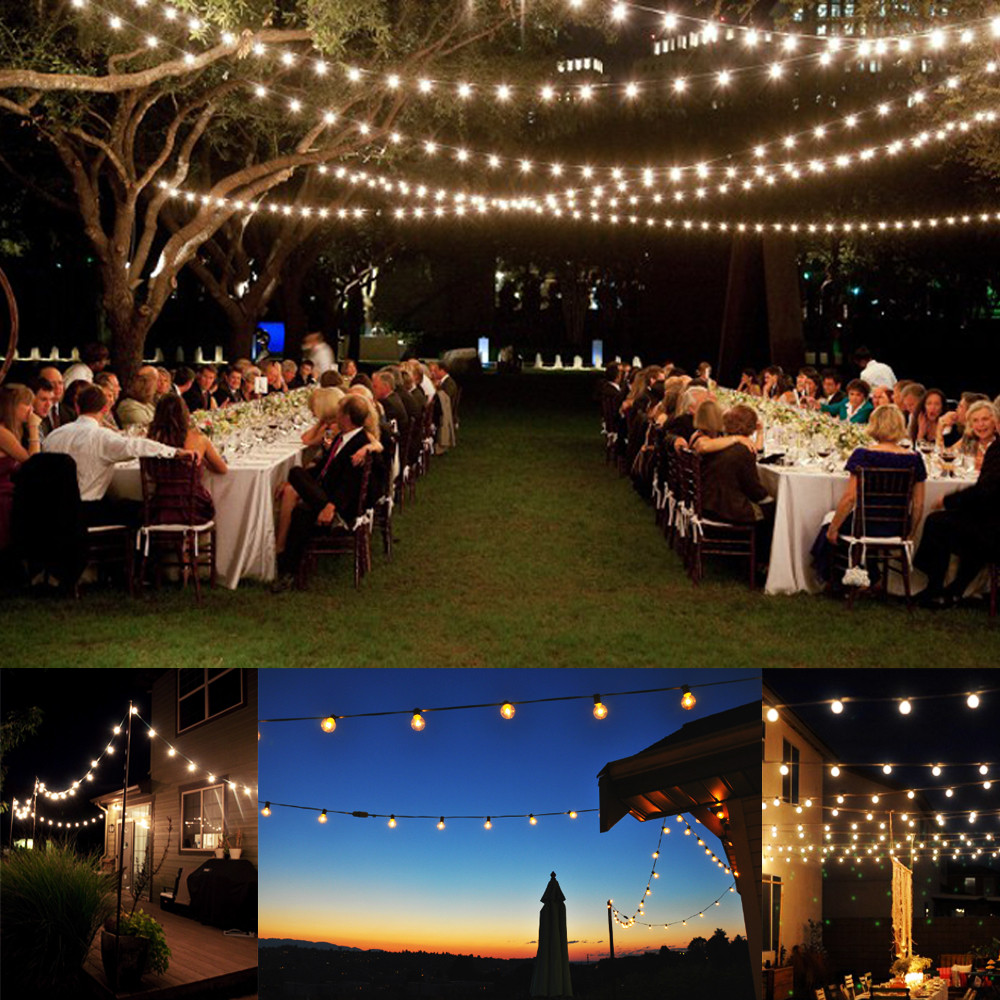 Lights For Backyard Party
 Outdoor party lights string