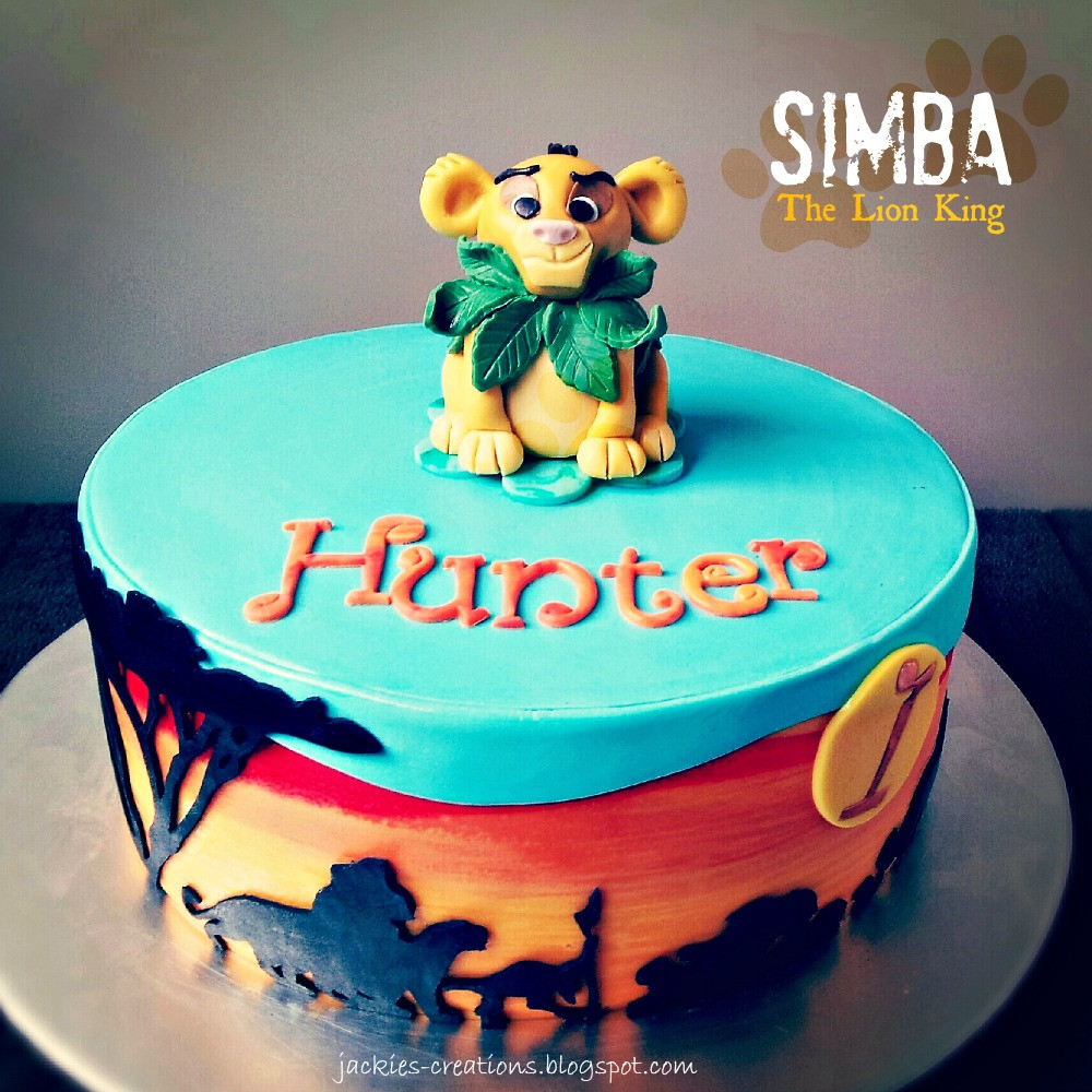 Lion King Birthday Cake
 Jackie s Creations Happy 1st Birthday Hunter