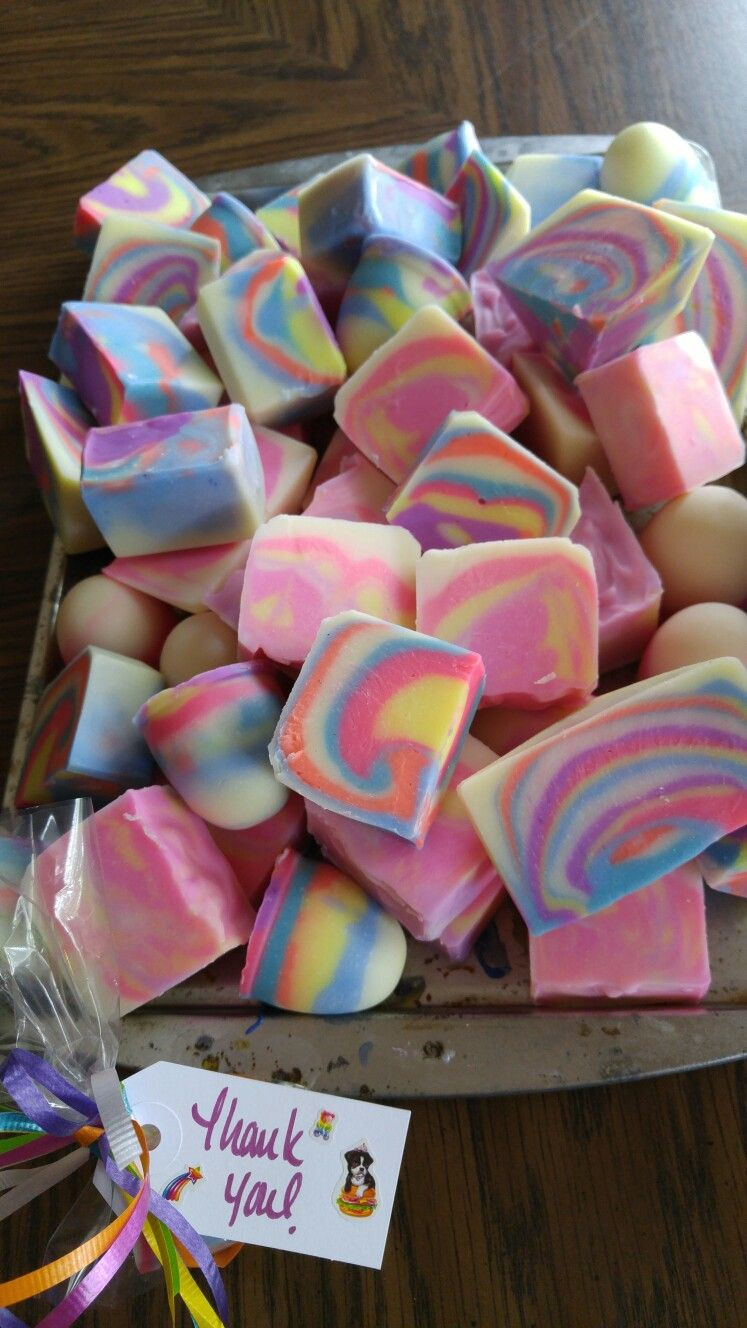 Lisa Frank Birthday Party Ideas
 Mini soap for lisa frank party