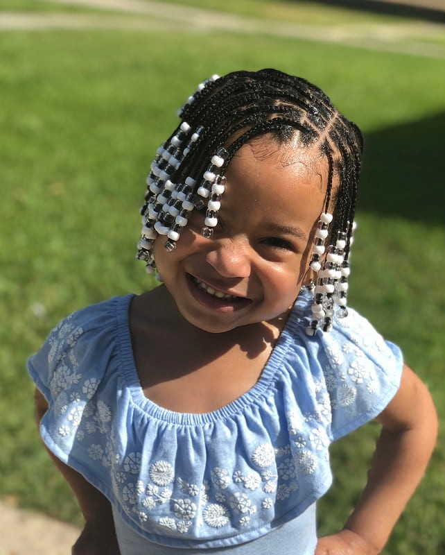 Little Black Girl Braid Hairstyles With Beads
 15 Lovely Box Braids Hairstyles for Little Girls to Rock