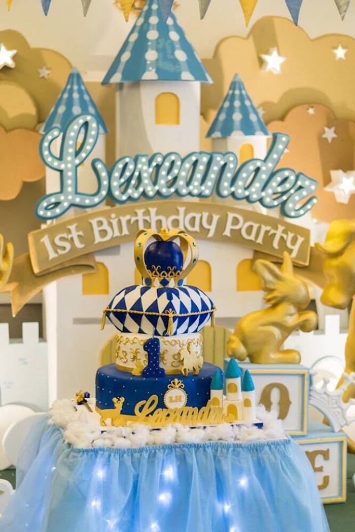 Little Boy 1St Birthday Party Ideas
 Kara s Party Ideas Prince Royal 1st Birthday Party