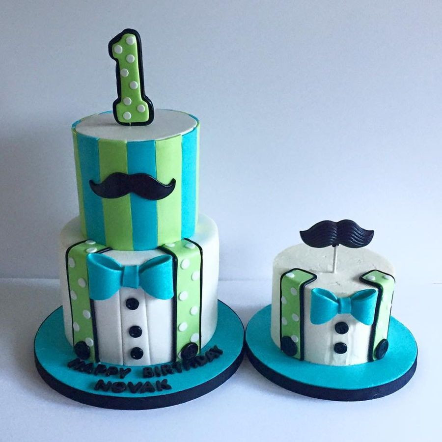 Little Boy 1St Birthday Party Ideas
 Little Man 1St Birthday & Matching Smash Cake
