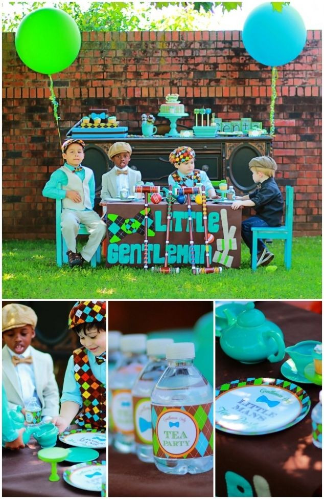 Little Boy Birthday Party Ideas
 Little Man Boy Birthday Party Ideas cuppa TEA
