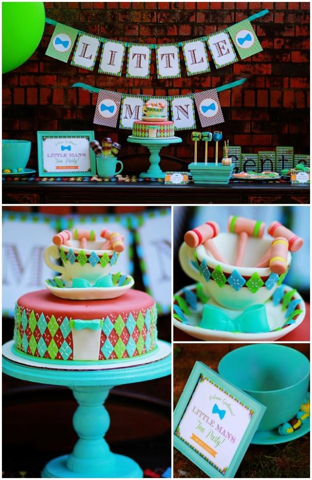 Little Boy Birthday Party Ideas
 Little Man Boys Tea Party Spaceships and Laser Beams
