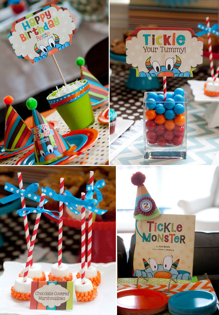 Little Girl 2Nd Birthday Party Ideas
 Kara s Party Ideas Tickle Monster Second Birthday Party