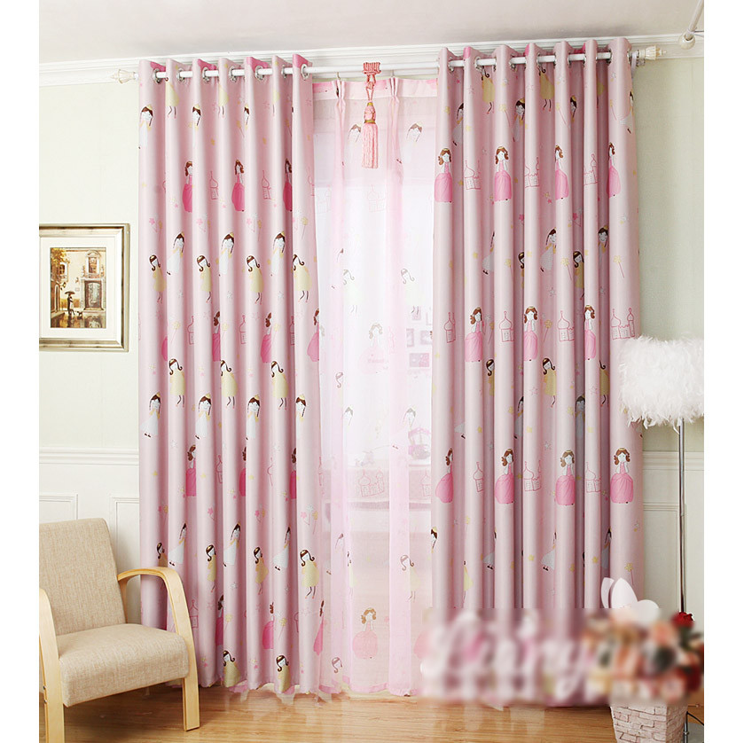 Little Girls Bedroom Curtains
 Pretty Pink Little Girl Nursery Curtain For Girls