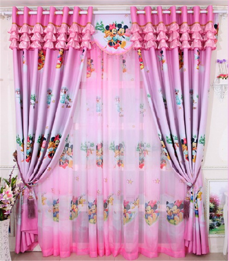 Little Girls Bedroom Curtains
 Home window decoration cartoon Children s curtains Pink